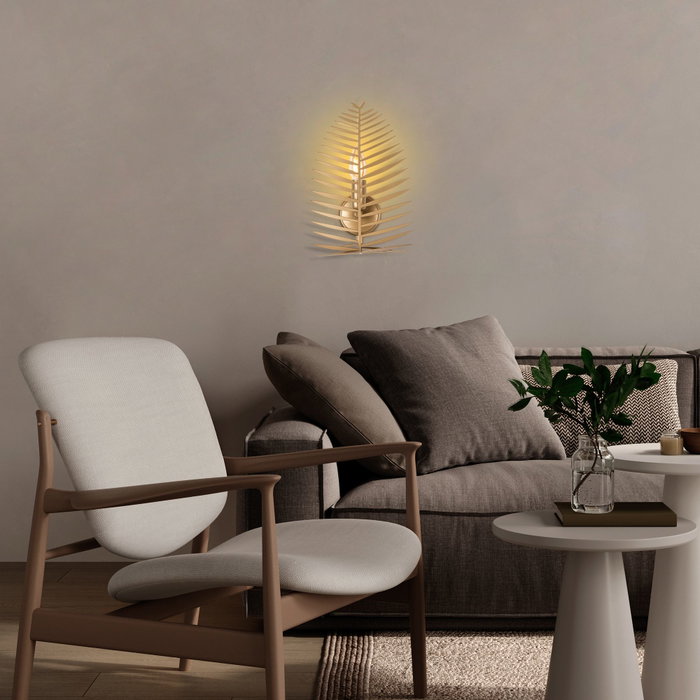 Opviq Lámpara de Pared Leaf - 15322 Dorado Opviq Lámpara de Pared Leaf - 15322 Dorado